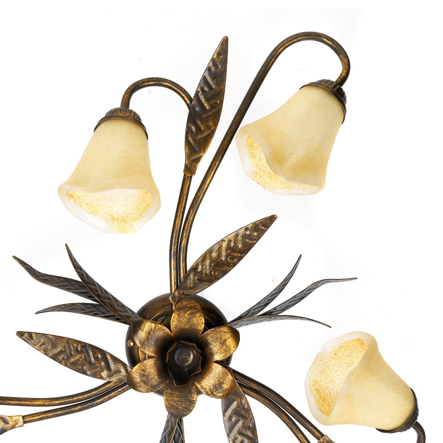 ONLI - Mennyezeti lámpa ALGA 6xE14/6W/230V bronz