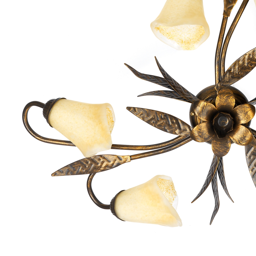 ONLI - Mennyezeti lámpa ALGA 6xE14/6W/230V bronz