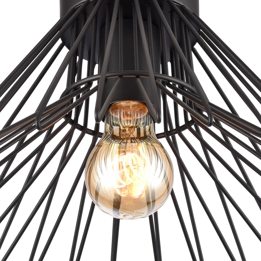 ONLI - Mennyezeti lámpa DUCCIO 1xE27/22W/230V átm. 30 cm fekete