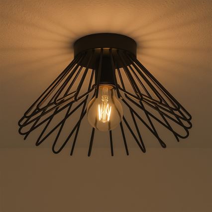 ONLI - Mennyezeti lámpa DUCCIO 1xE27/22W/230V átm. 30 cm fekete