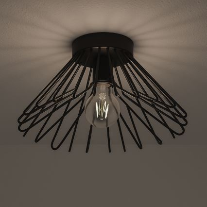 ONLI - Mennyezeti lámpa DUCCIO 1xE27/22W/230V átm. 30 cm fekete