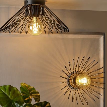 ONLI - Mennyezeti lámpa DUCCIO 1xE27/22W/230V átm. 40 cm fekete