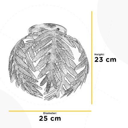 ONLI - Mennyezeti lámpa FELCE 1xE27/22W/230V krémes