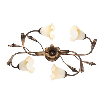 ONLI - Mennyezeti lámpa LUCREZIA 4xE14/6W/230V bronz színű