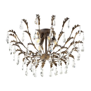 ONLI - Mennyezeti lámpa TERESA 5xE14/6W/230V bronzszínű