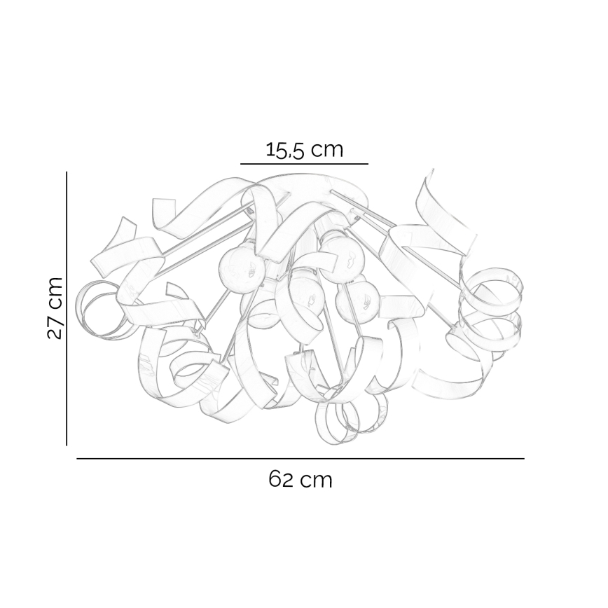 ONLI - Mennyezeti lámpa ZOE 5xE14/6W/230V fehér