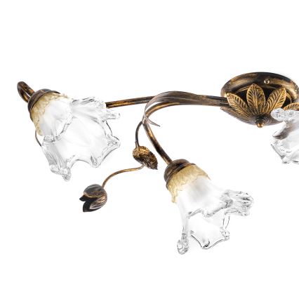 ONLI - Mennyezeti lámpatest ARIANNA 4xE14/6W/230V bronz