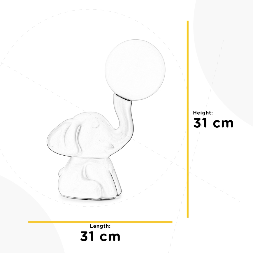 ONLI - PORCELLANA asztali lámpa 1xG9/6W/230V 31 cm elefántcsont
