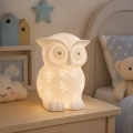 ONLI - PORCELLANA porcelán asztali lámpa 1xE14/6W/230V 25 cm bagoly