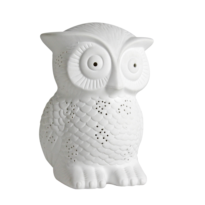ONLI - PORCELLANA porcelán asztali lámpa 1xE14/6W/230V 25 cm bagoly