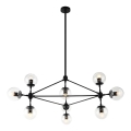 Open Design OR80094 - Rúdra szerelt csillár BAO 10xE27/8W/230V Ø 90 cm fekete