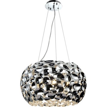 Open Design OR80162 - CARERA kábeles függeszték 6xG9/7W/230V Ø 55 cm, fényes króm