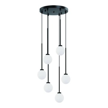 Open Design OR80636 - Kábeles csillár OTA 6xG9/8W/230V fekete