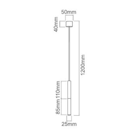 Open Design OR80834 - SLIMI kábeles függőlámpa 1xG9/3,5W/230V fehér