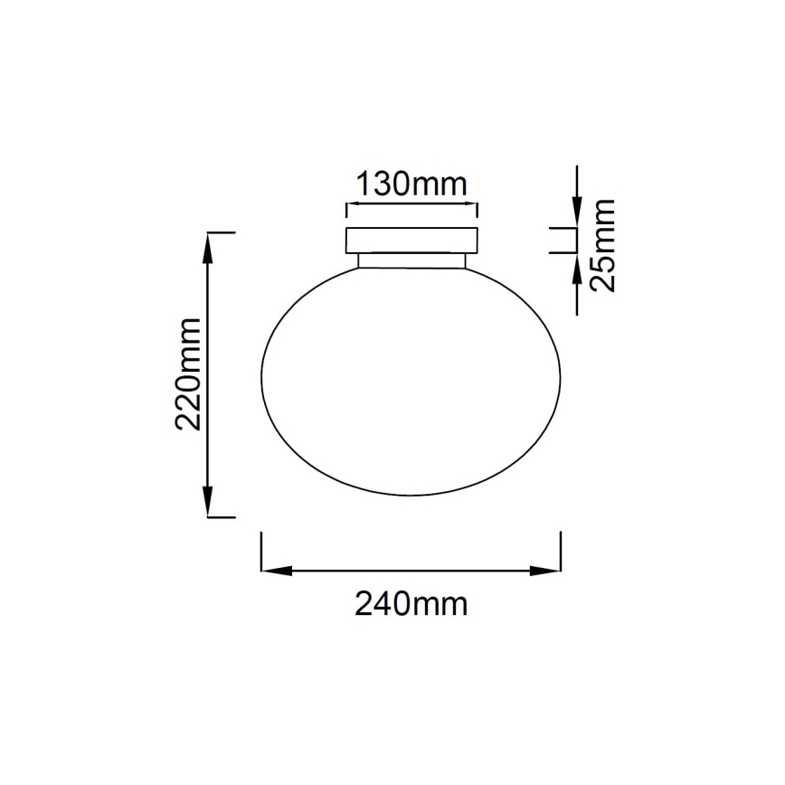 Open Design OR81145 - Mennyezeti lámpa PALLA 1xE14/8W/230V, Ø 24 cm, fényes króm