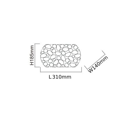Open Design OR81480 - CARERA fali lámpa 1xG9/7W/230V rózsaarany