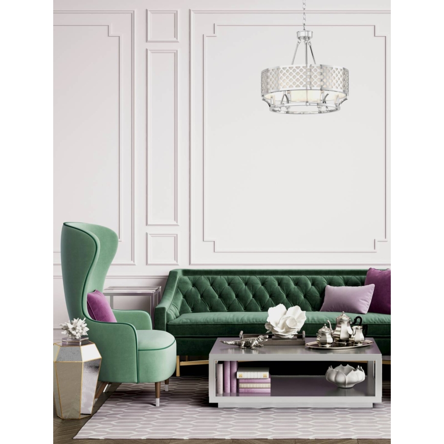 Open Design OR84375 - VERNO láncon függő csillár 6xE14/12W/230V, fényes króm