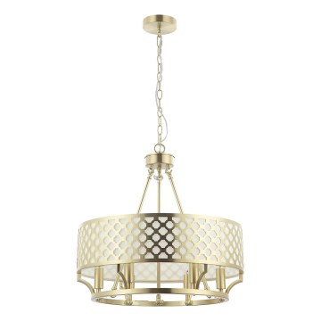 Open Design OR84382 - Láncos csillár VERNO 6xE14/12W/230V átm. 55 cm sárgaréz