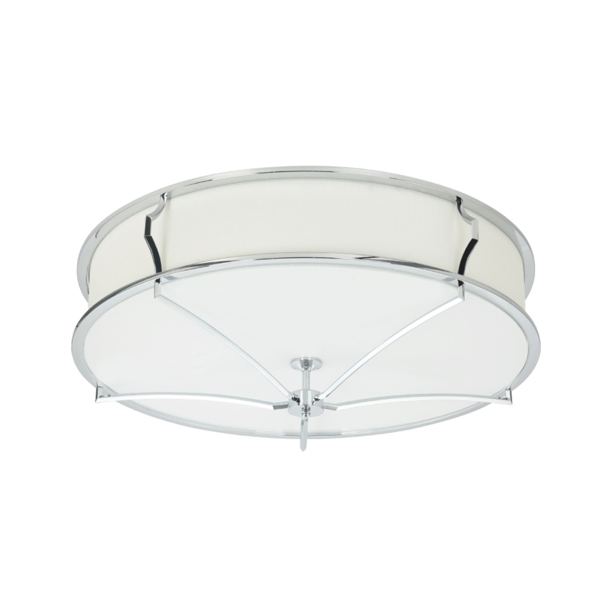 Open Design OR84412 - Mennyezeti lámpa STESSO 4xE27/12W/230V átm. 65 cm fényes króm/fehér