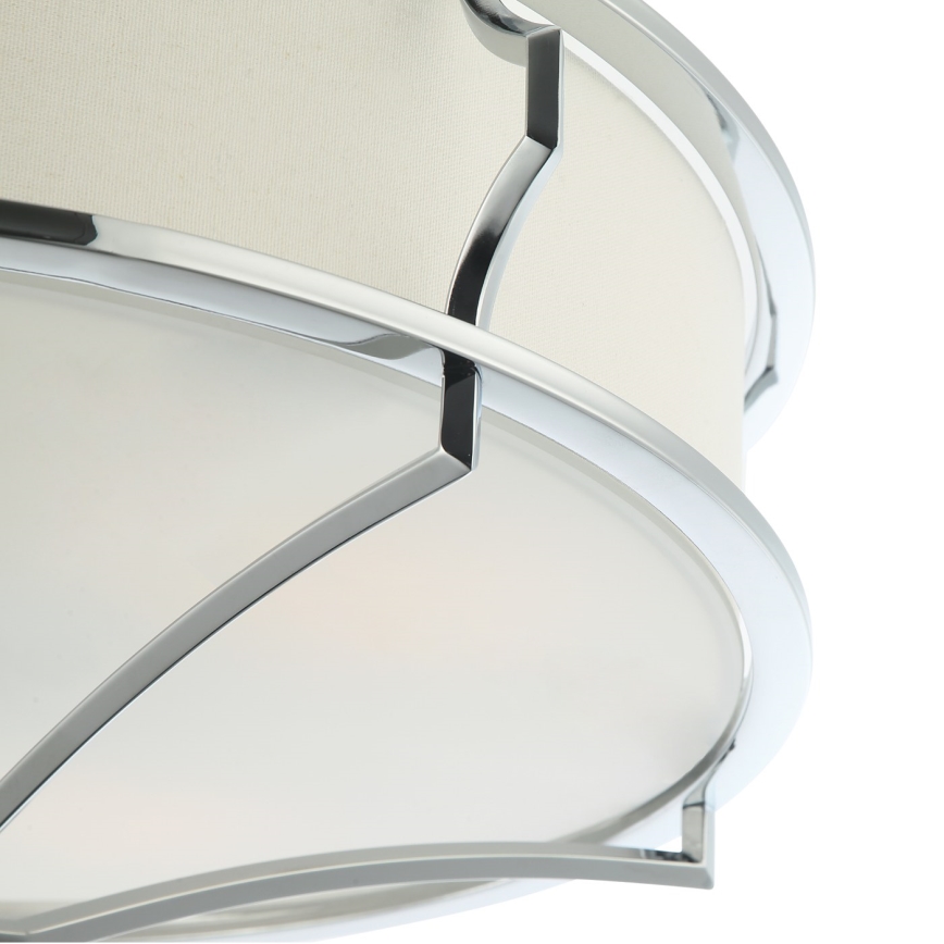 Open Design OR84412 - Mennyezeti lámpa STESSO 4xE27/12W/230V átm. 65 cm fényes króm/fehér