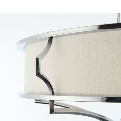 Open Design OR84412 - Mennyezeti lámpa STESSO 4xE27/12W/230V átm. 65 cm fényes króm/fehér