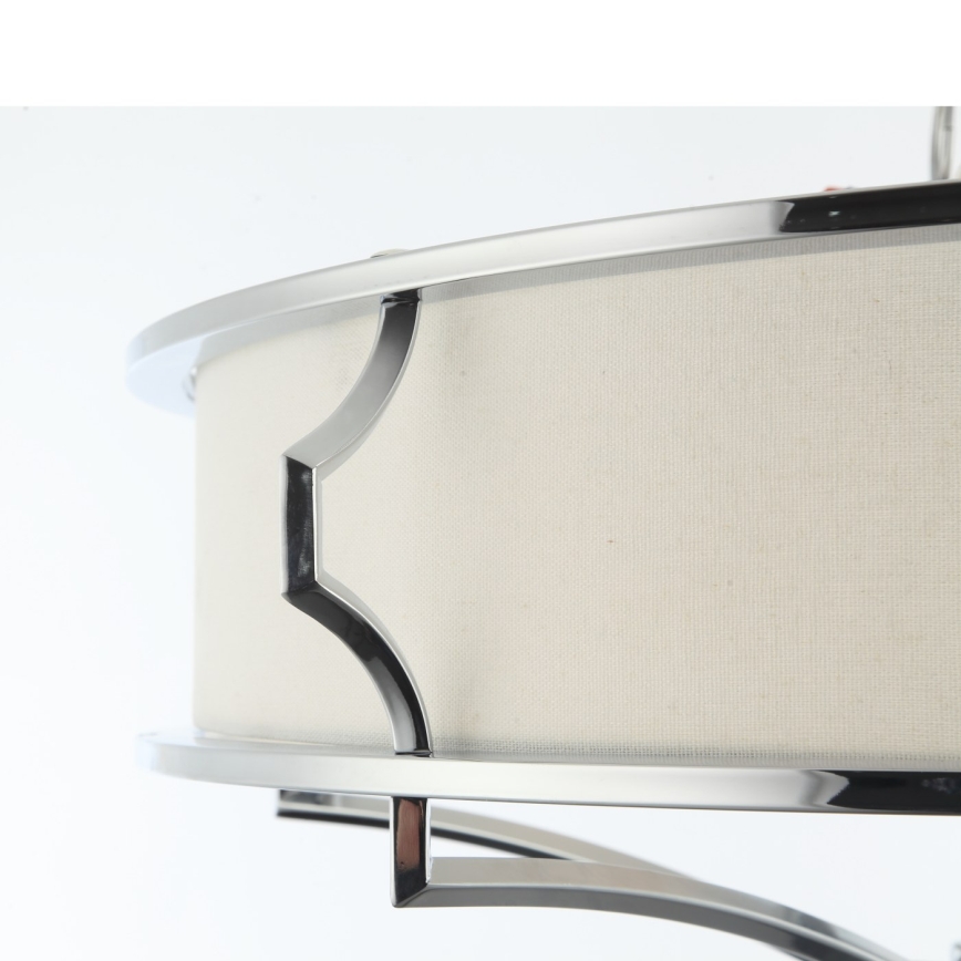 Open Design OR84412 - Mennyezeti lámpa STESSO 4xE27/12W/230V átm. 65 cm fényes króm/fehér