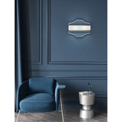 Open Design OR84504 - Fali lámpa GERDO 2xE14/12W/230V fényes króm/fehér