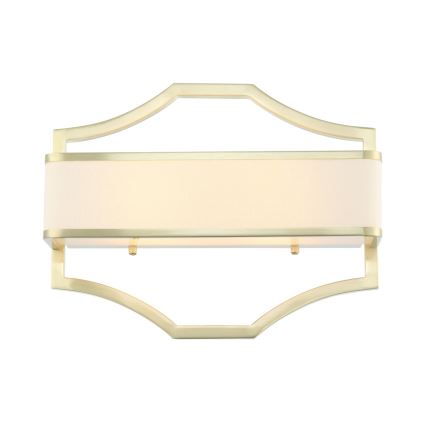 Open Design OR84511 - GERDO fali lámpatest 2xE14/12W/230V sárgaréz/fehér