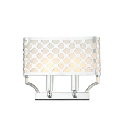 Open Design OR84597 - VERNO fali lámpa 2xE14/12W/230V, fényes króm