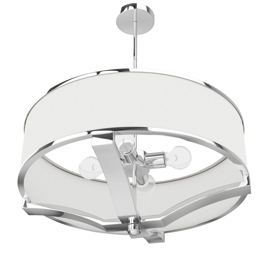 Open Design OR84801 - GERDO rúdra szerelt csillár 4xE27/12W/230V fényes króm/fehér