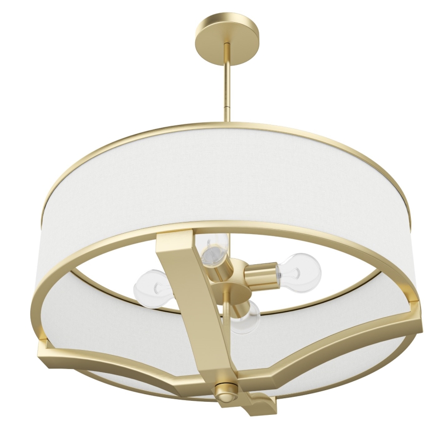 Open Design OR84818 - GERDO rúdos csillár 4xE27/12W/230V sárgaréz/fehér