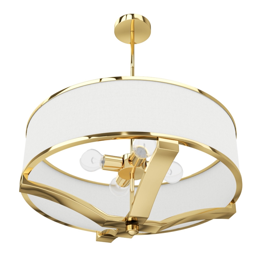 Open Design OR84825 - GERDO csillár rúddal 4xE27/12W/230V arany/fehér