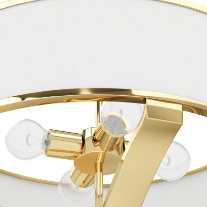 Open Design OR84825 - GERDO csillár rúddal 4xE27/12W/230V arany/fehér