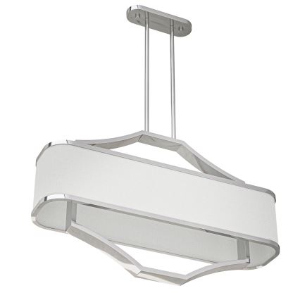 Open Design OR84849 - Rúdon szerelt csillár GERDO OVALE 6xE14/12W/230V fényes króm/fehér