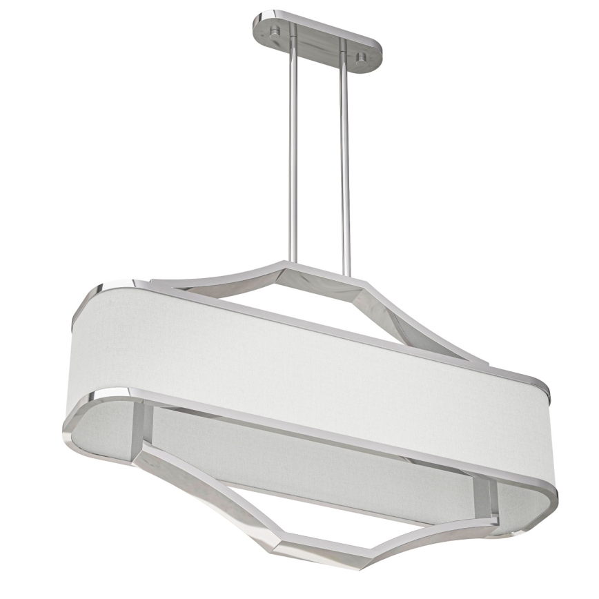 Open Design OR84849 - Rúdon szerelt csillár GERDO OVALE 6xE14/12W/230V fényes króm/fehér