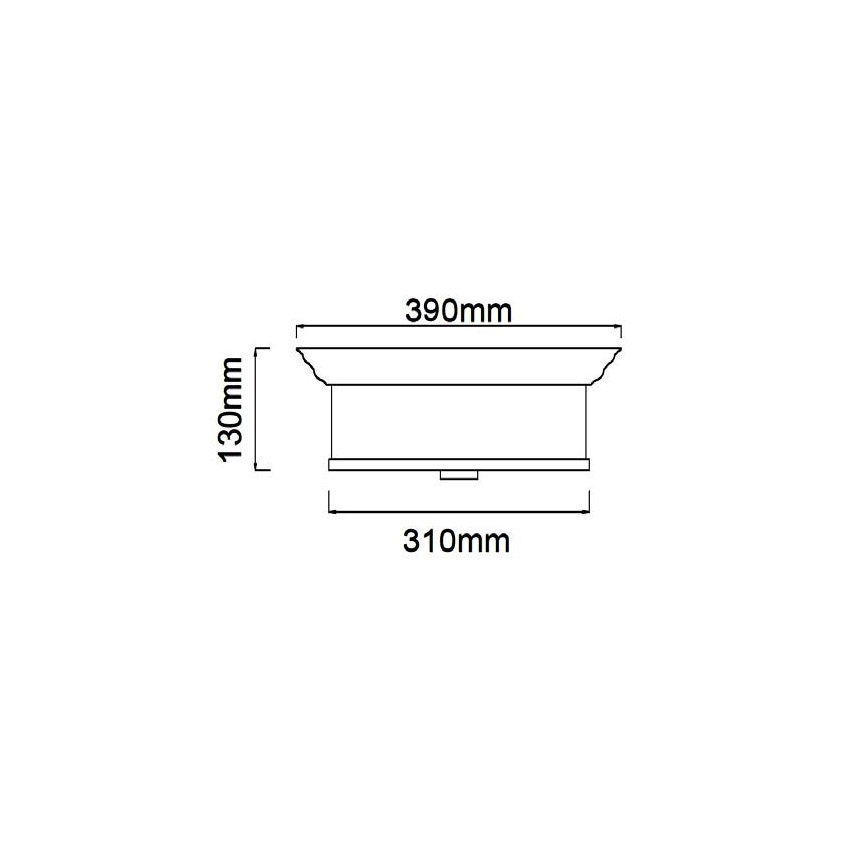 Open Design OR84863 - Mennyezeti lámpatest FAMBURO 3xE14/12W/230V átm. 31 cm fényes króm