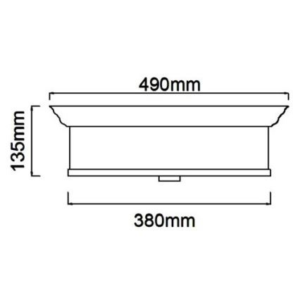Open Design OR84894 - FAMBURO mennyezeti lámpa 4xE14/12W/230V, átmérő 38 cm, fényes króm