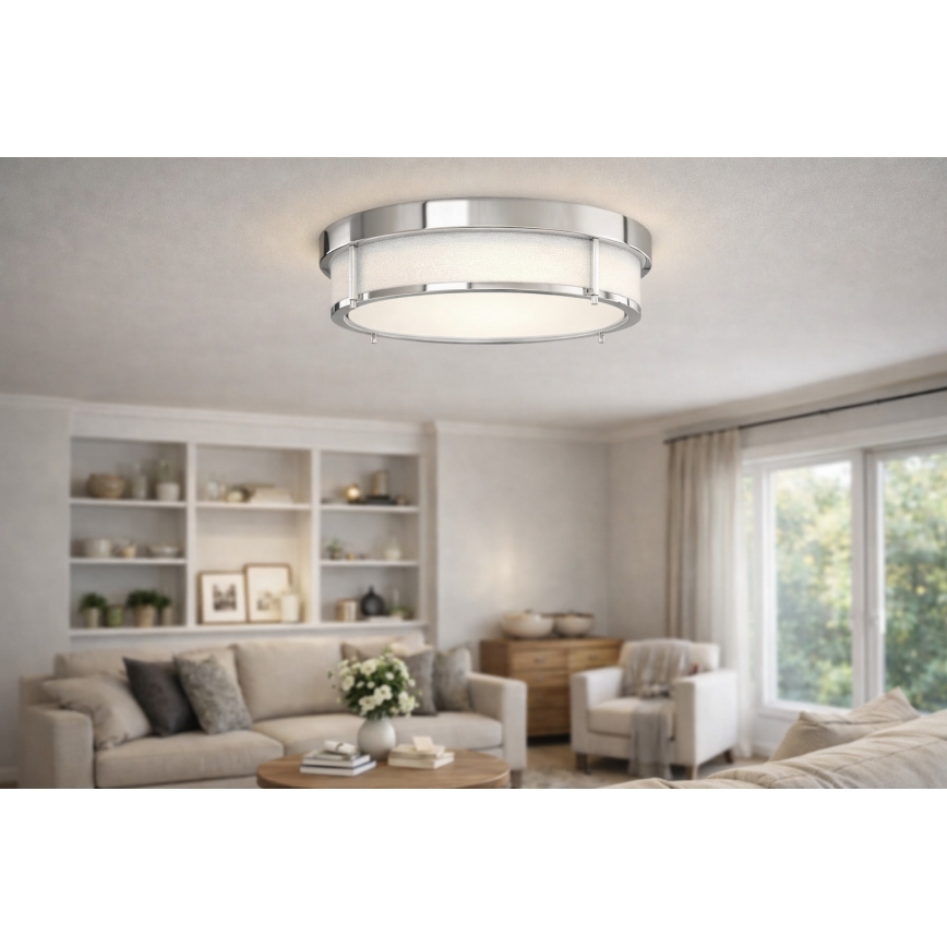 Open Design OR84948 - ROMI mennyezeti lámpa 3xE14/12W/230V, átm. 40 cm, fényes króm