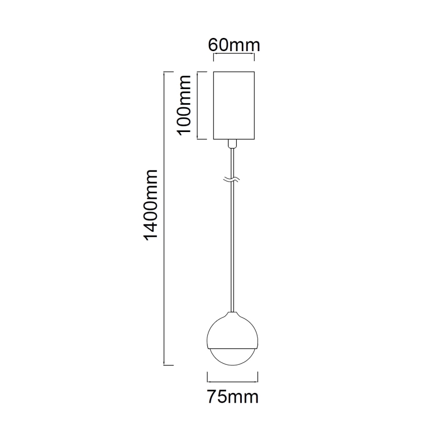 Open Design OR85099 - kábeles LED csillár BOLICINA LED/5W/230V aranyszínű