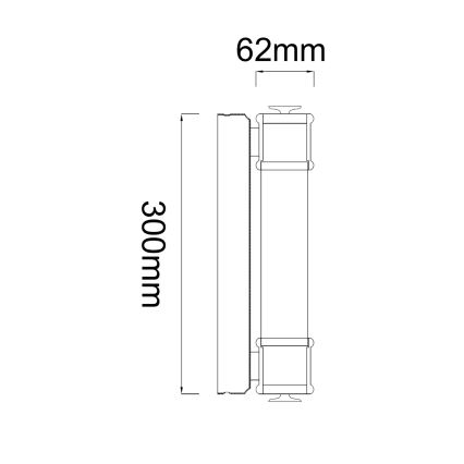 Open Design OR85242 - LED fürdőszobai tükörvilágítás OMI LED/7W/230V 30 cm IP44 fényes króm