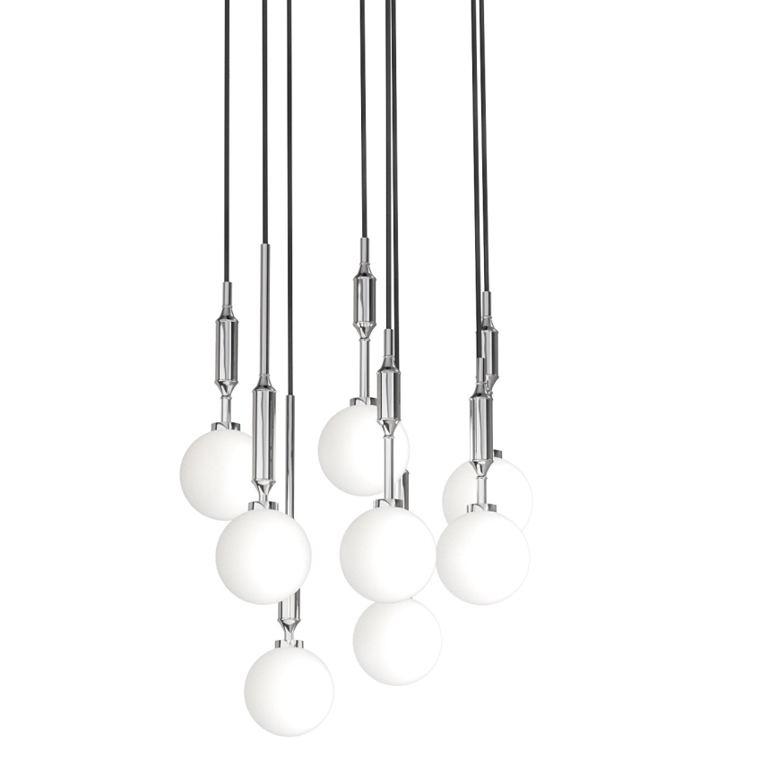 Open Design OR85327 - ERO 8xG9/8W/230V kábelen függő csillár, fényes króm