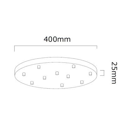 Open Design OR85358 - ERO kábelre függesztett csillár 10xG9/8W/230V fényes króm