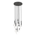 Open Design OR85372 - ERO kábelen függő csillár 10xG9/8W/230V, fekete