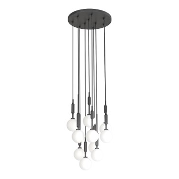 Open Design OR85372 - ERO kábelen függő csillár 10xG9/8W/230V, fekete