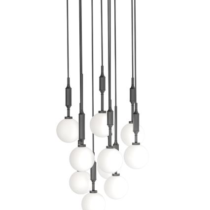 Open Design OR85372 - ERO kábelen függő csillár 10xG9/8W/230V, fekete