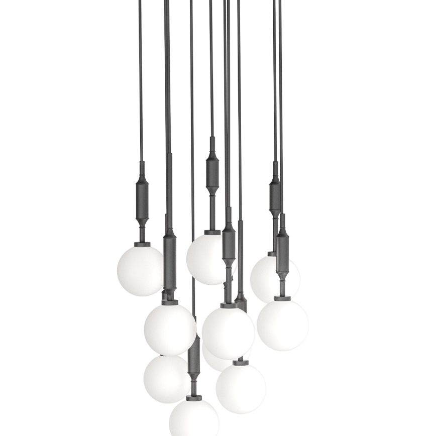 Open Design OR85372 - ERO kábelen függő csillár 10xG9/8W/230V, fekete