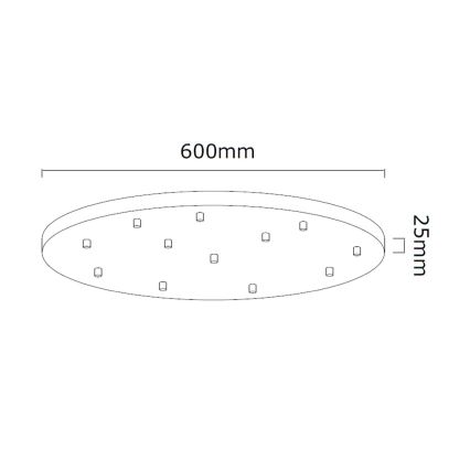 Open Design OR85389 - ERO kábelen függesztett csillár 12xG9/8W/230V fényes króm