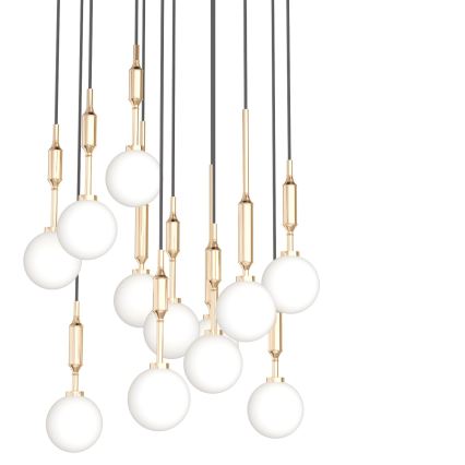 Open Design OR85396 - ERO kábelre függesztett csillár 12xG9/8W/230V arany