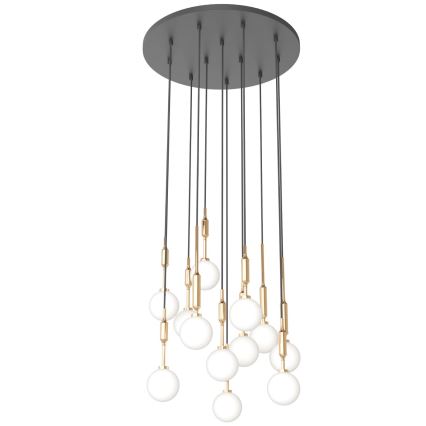 Open Design OR85396 - ERO kábelre függesztett csillár 12xG9/8W/230V arany