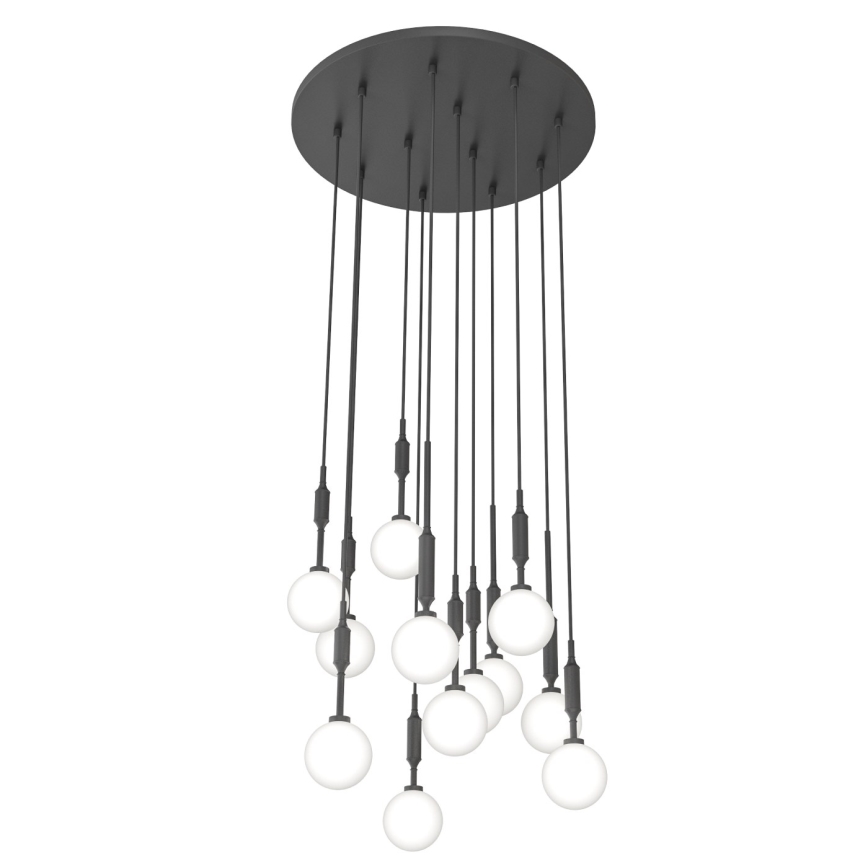 Open Design OR85402 - ERO kábeles csillár 12xG9/8W/230V fekete